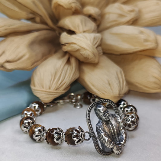 Guruji Brown Pearl Bracelet