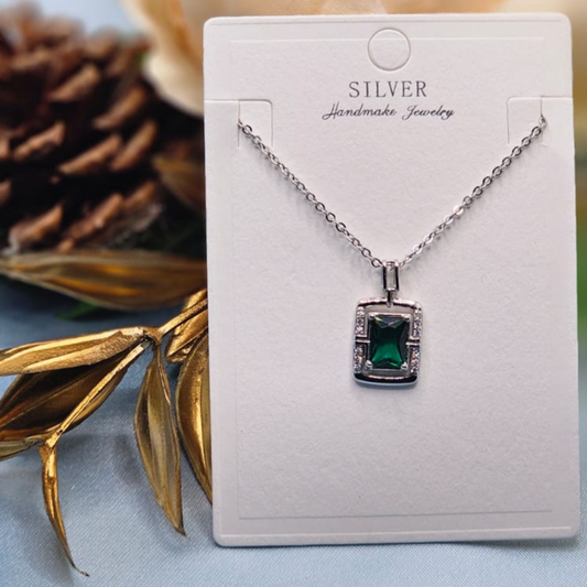 Green Square Pendant