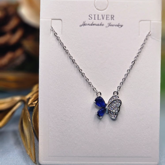 Royal Blue Butterfly Pendant