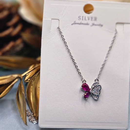 Dual Wing Butterfly Pendant