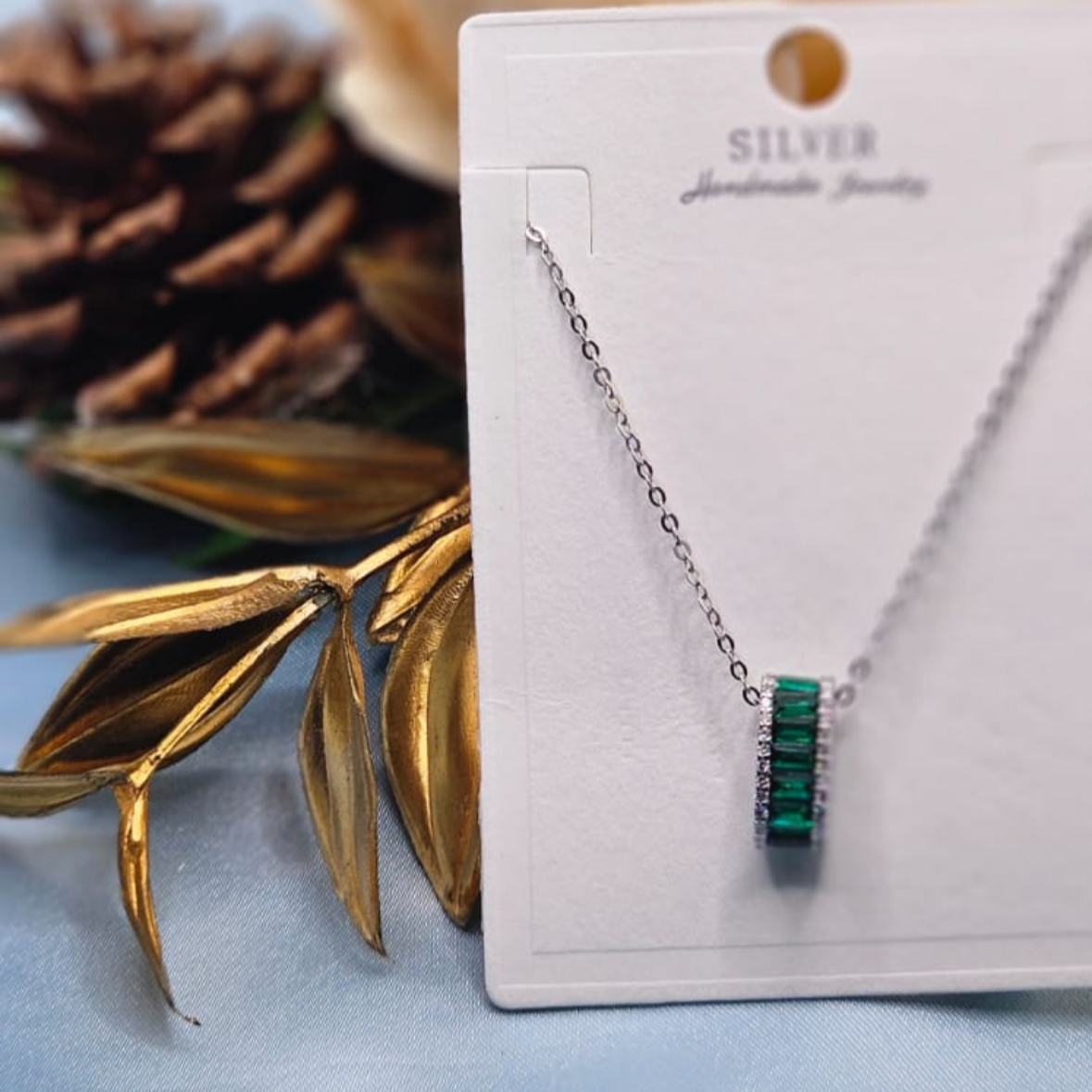 Green Rectangle Pendant