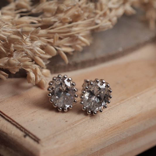 Oval Stones earrings