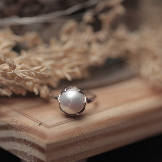 Real pearl ring
