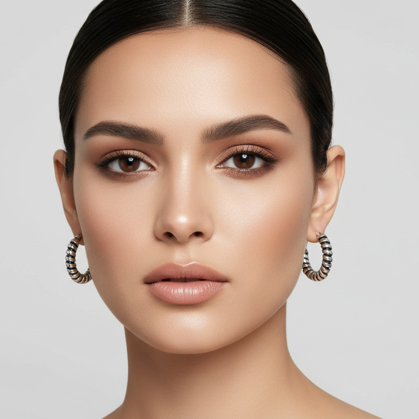 Classic Textured Hoop Earrings