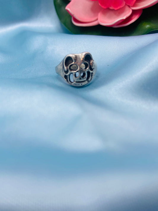 Lion face ring