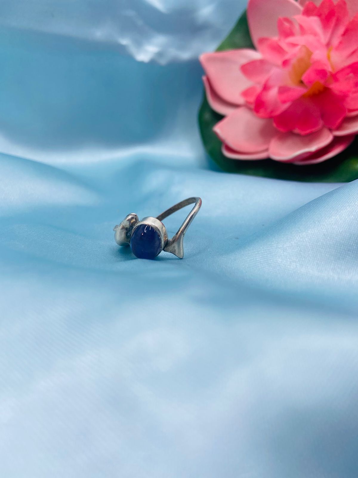 Blue stone ring