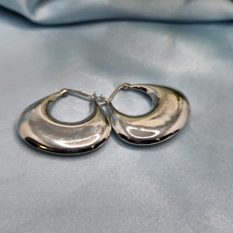 Classic Silver Hoop Earrings