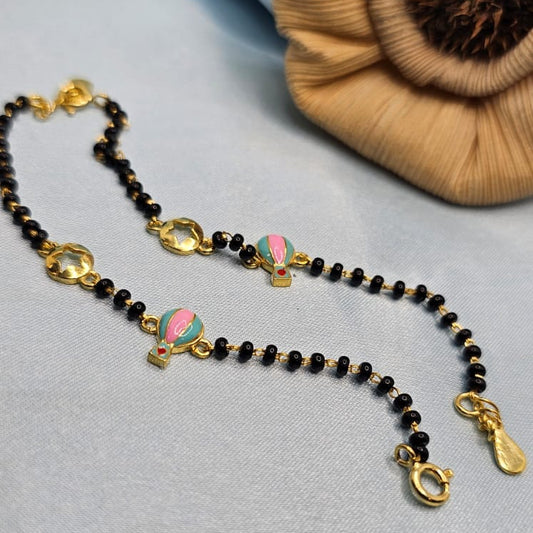 Parachute and star baby anklet