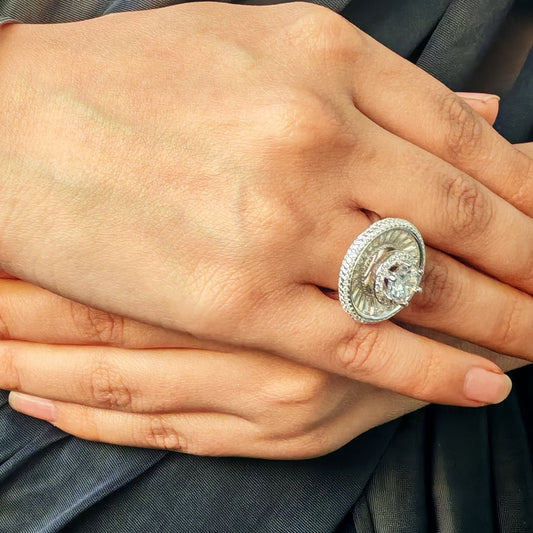 Ruby ring WHITE