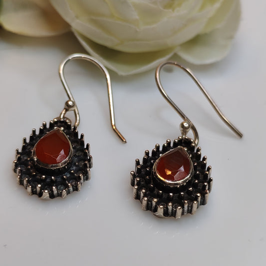 Orange Drop Earrings