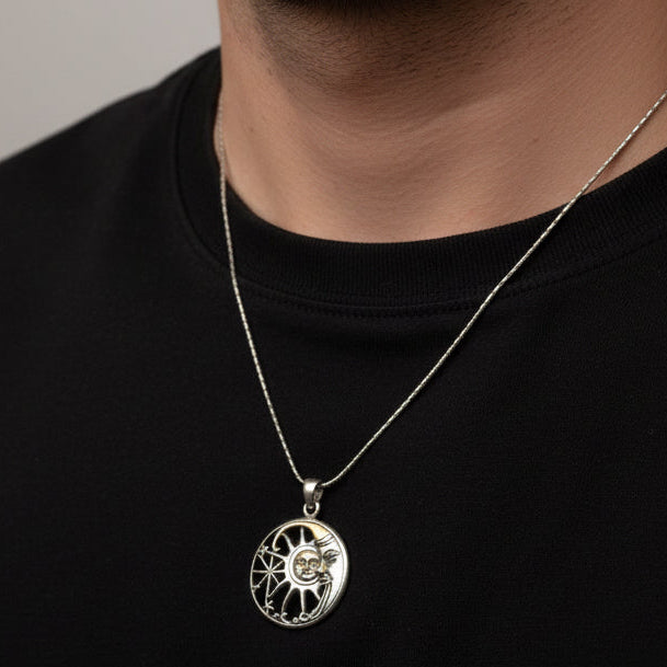 Star,Sun and moon pendant