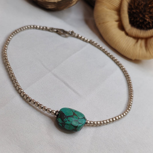 Green Stone Anklet