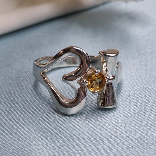 Om Yellow Stone Ring