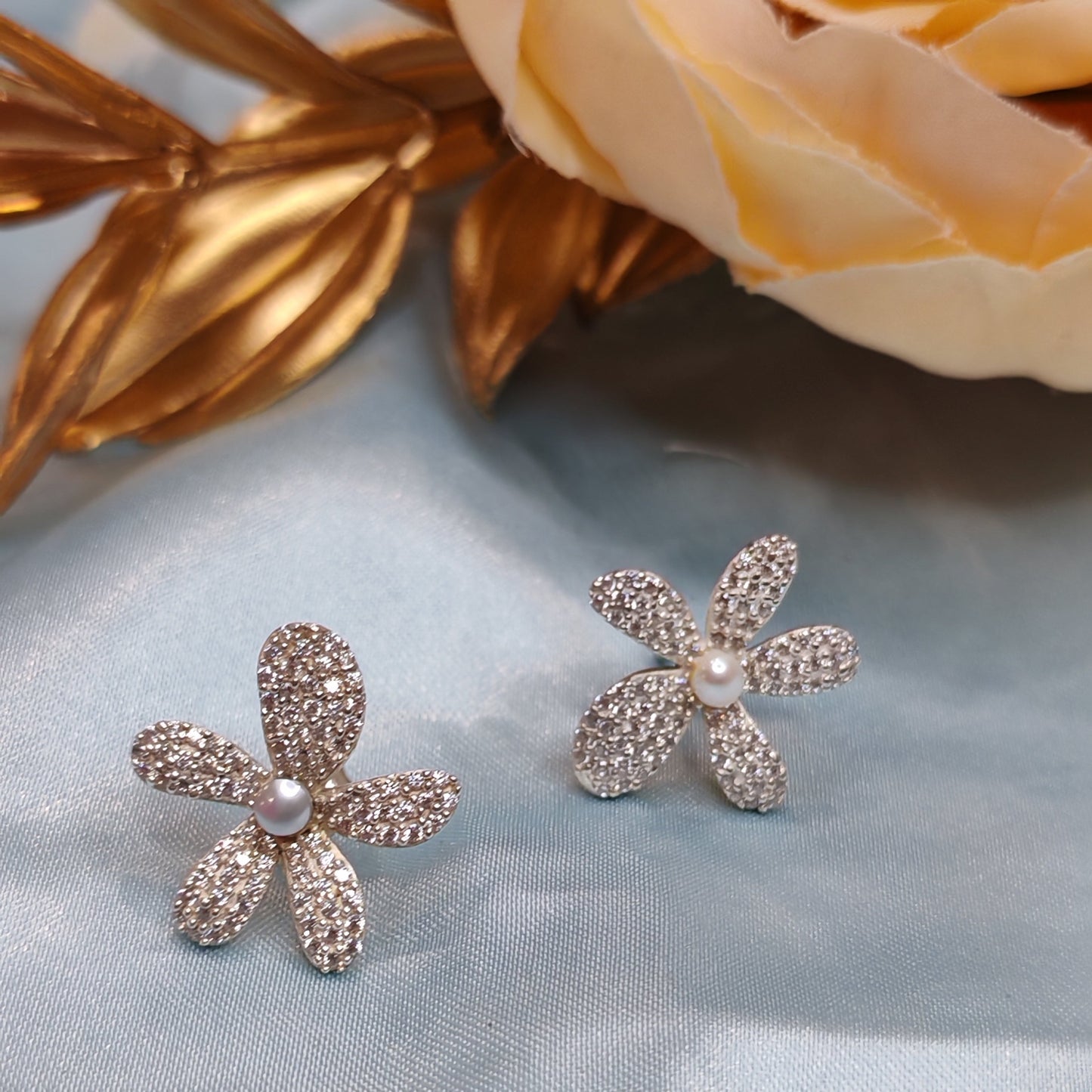 Five Petals Flower Earrings
