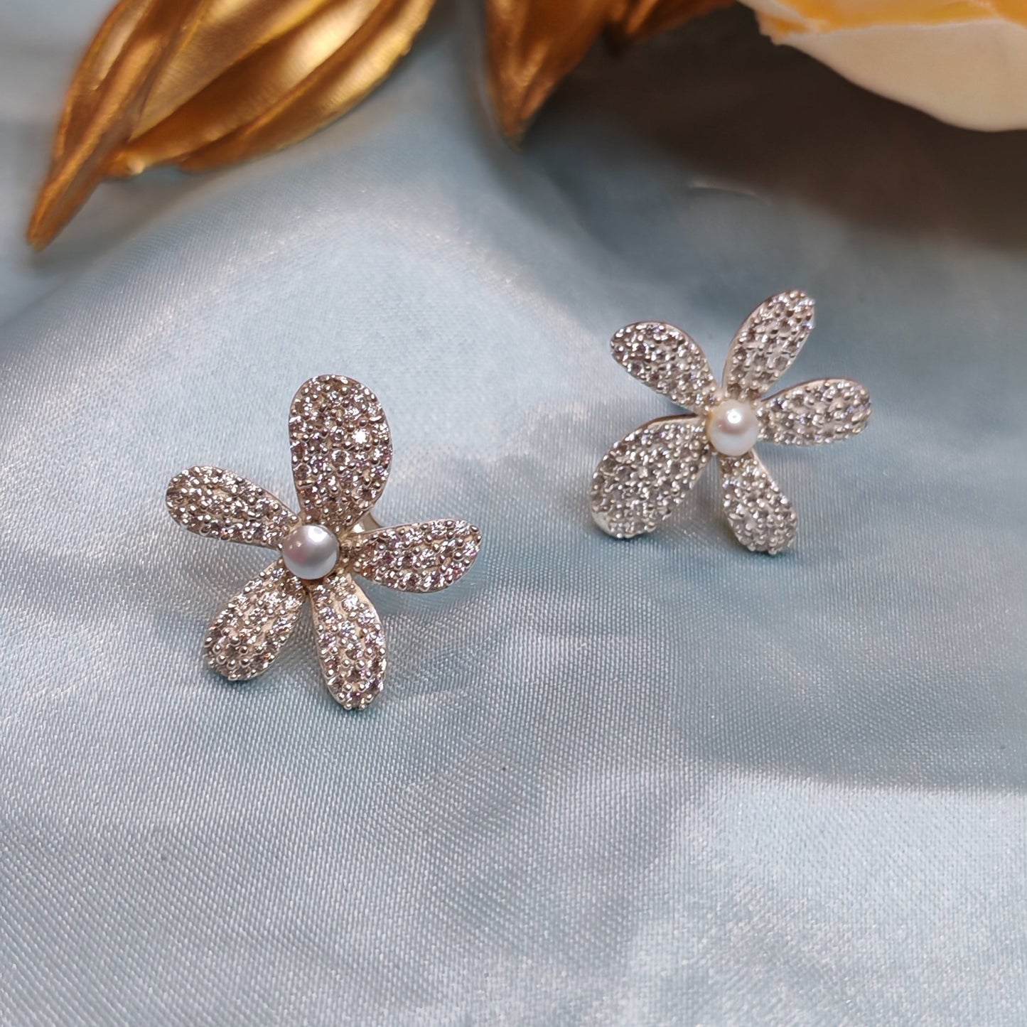 Five Petals Flower Earrings