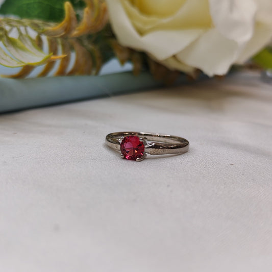 Pink stone ring