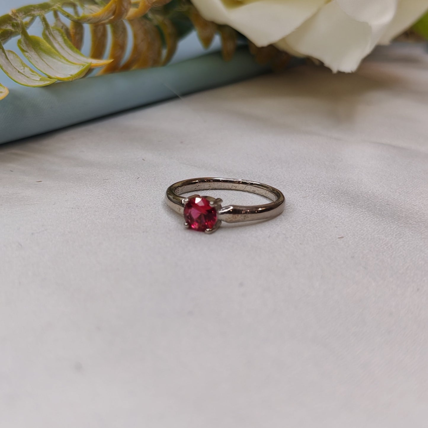 Pink stone ring