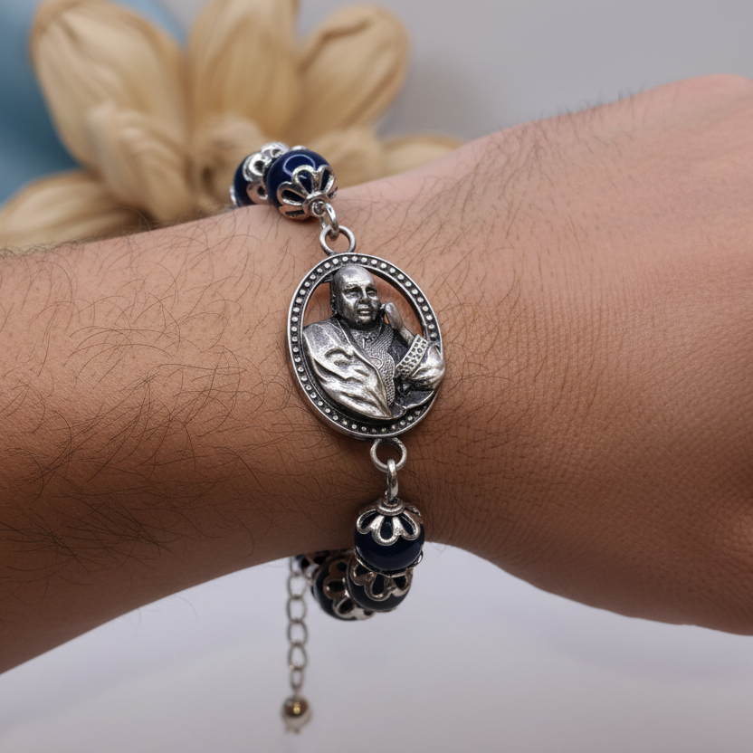 Guru ji Blue pearl Bracelet