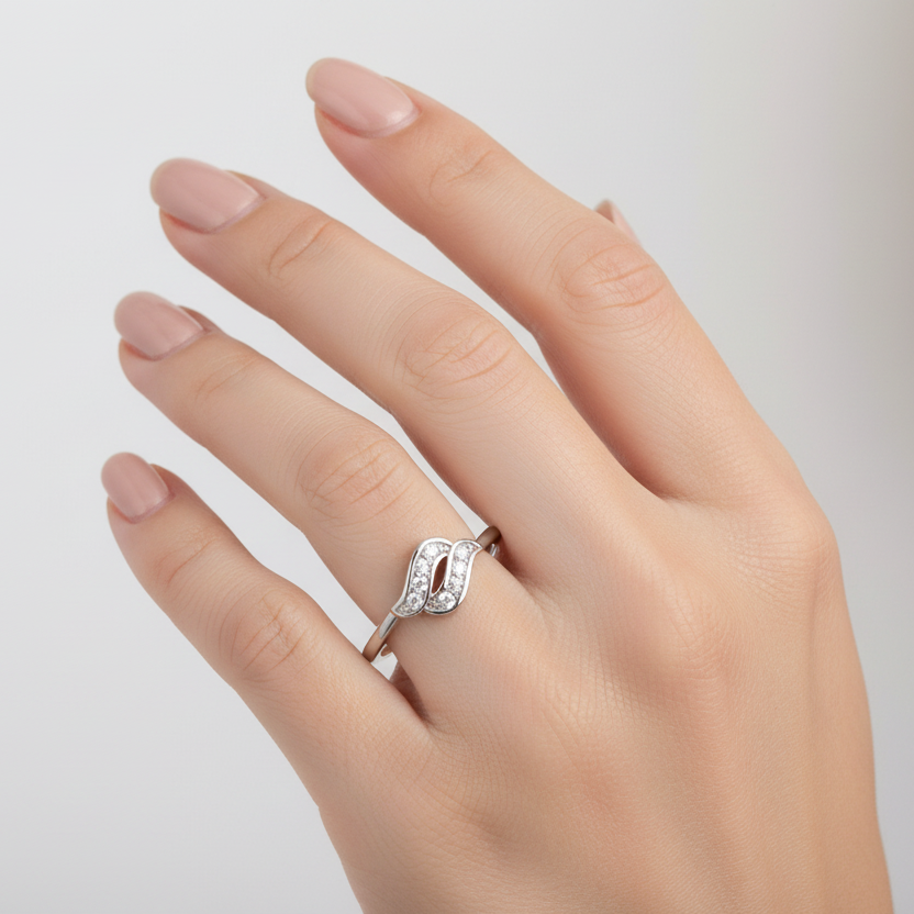 S curve Ring