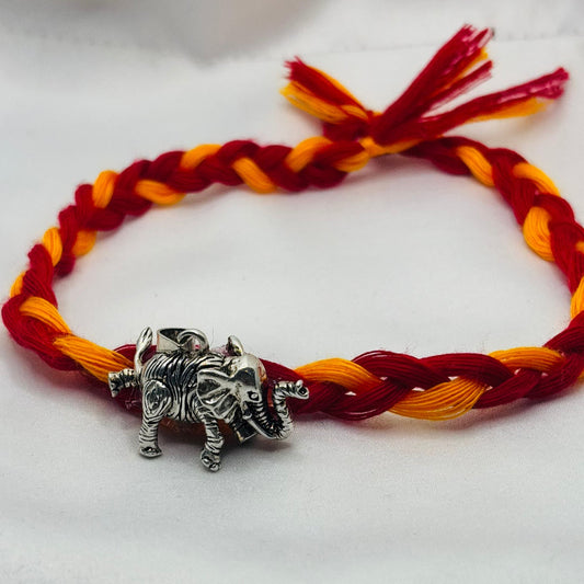 Silver Elephant Rakhi