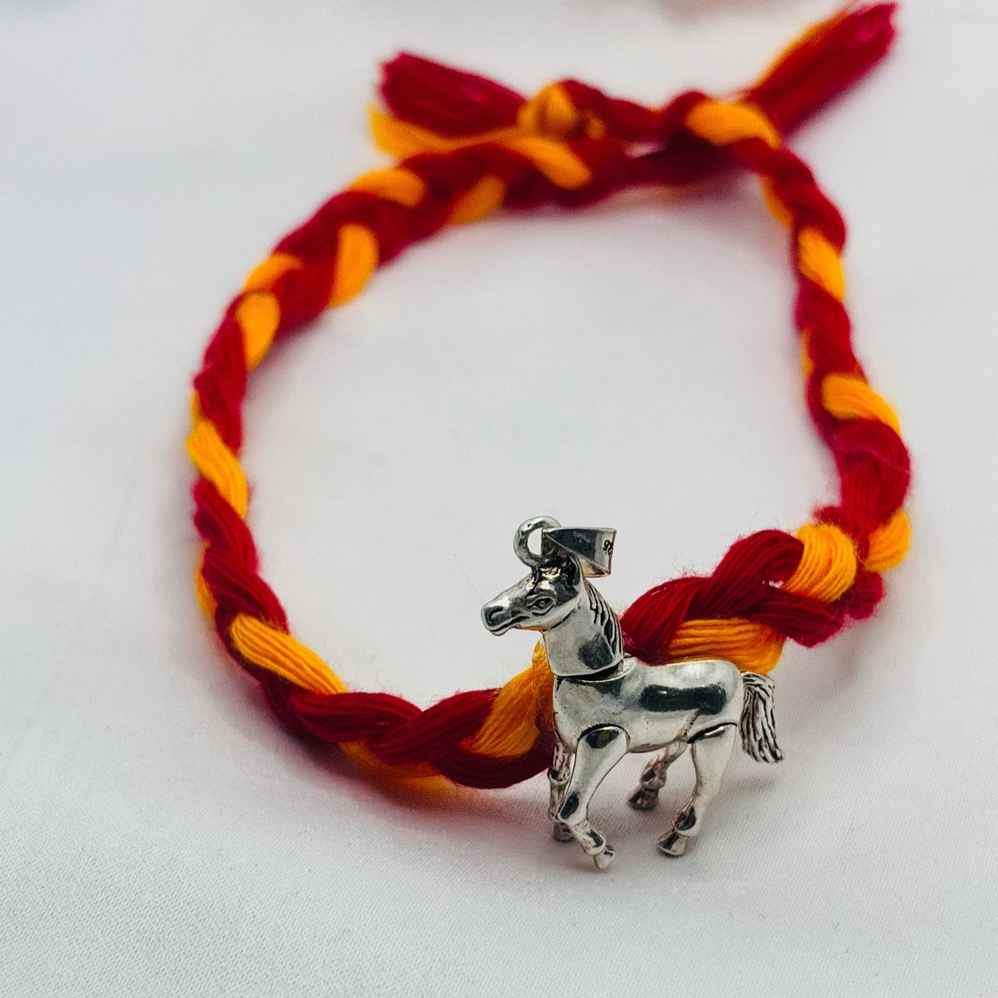 Silver Horse Pendant Rakhi