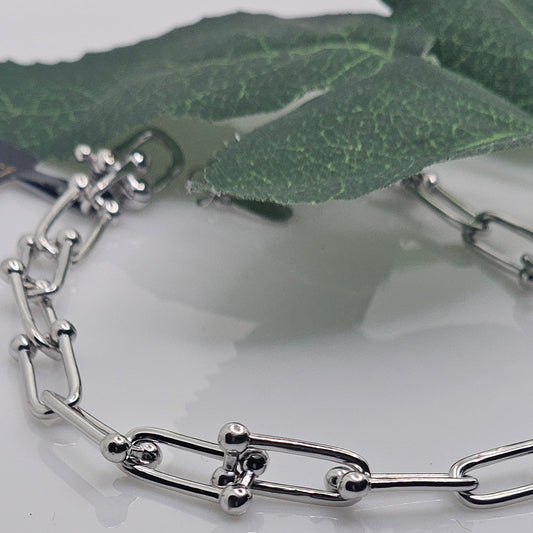 Silver Linking Bracelet