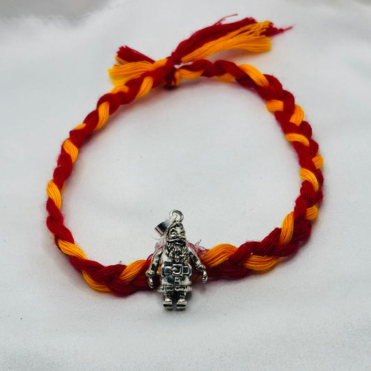 Silver Santa Pendant Rakhi