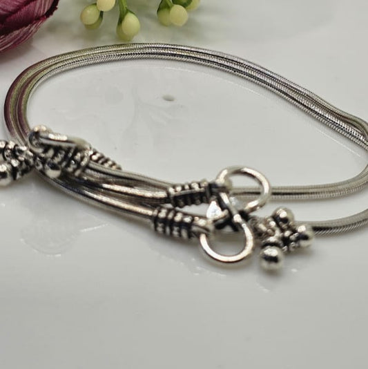 Silver Rope Anklet