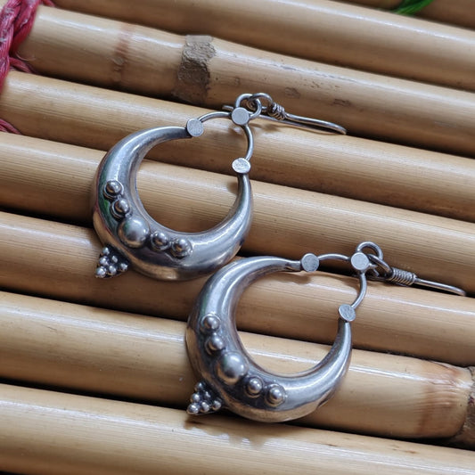 Silver vintage hoop 2