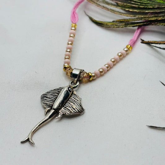 Silver Fish Pendant Lumba Rakhi 2