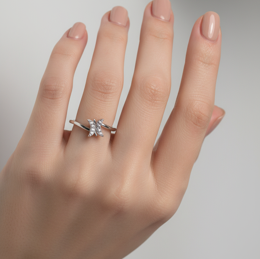 fly butterfly ring