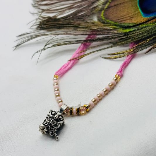 Silver Owl Pendant Lumba Rakhi