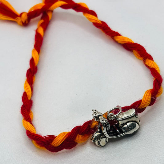 Silver Scooter Rakhi