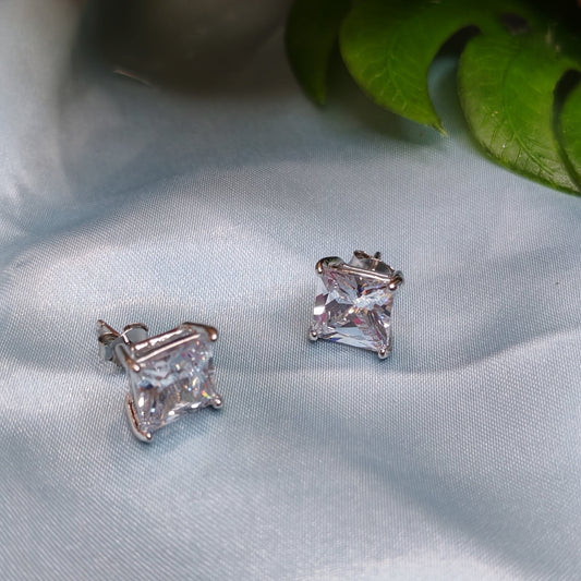 Square Zercon Earring
